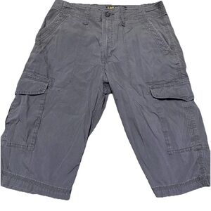 Lee Men's Charcoal Cargo Shorts